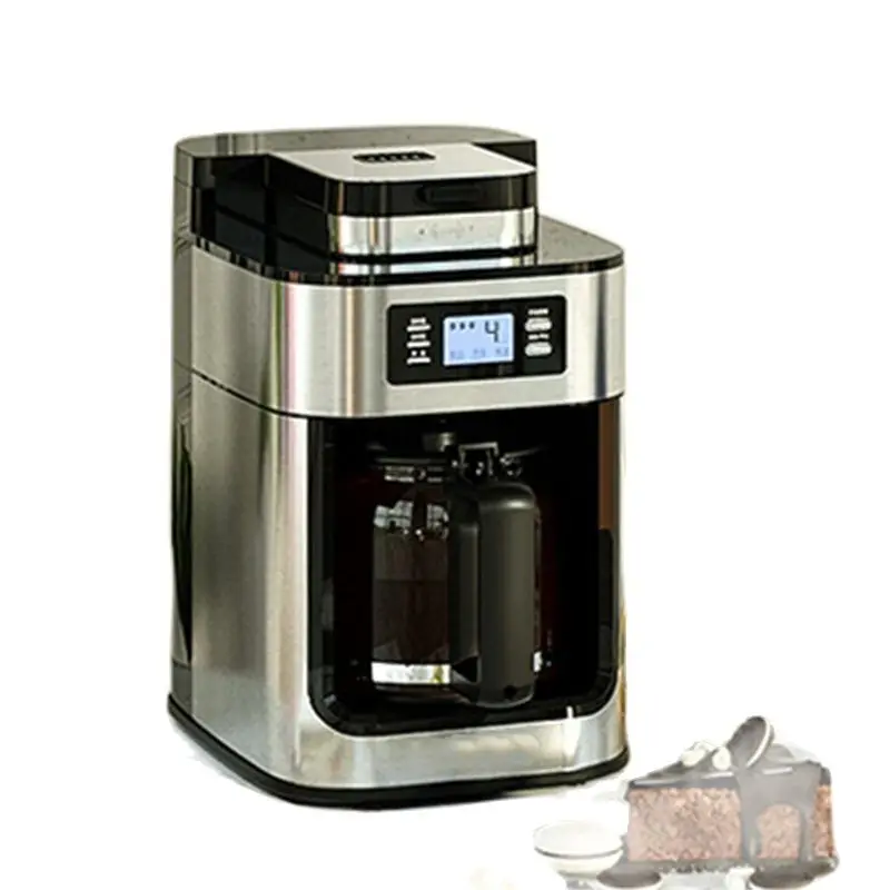 1000W Coffee Maker Machine Home Automatic LED-display Bean Grinder Fresh  Grinding American Espresso Coffee Tea Milk Drip Pot - AliExpress