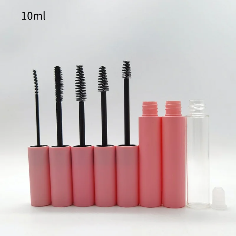 10/30/50/100pcs Empty 10ml Mascara Tubes Eyelash Growth Liquid Tube Matte Pink/Clear Tube Eyebrow Dye Cream Makeup Container