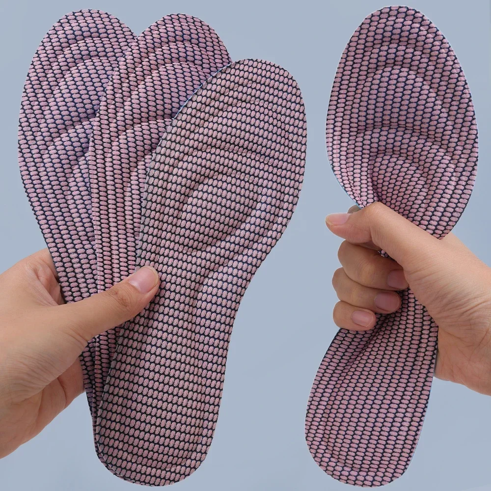 thumbnail image 5 of Plantillas ortopédicas de espuma viscoelástica 5D de 2/4 piezas para zapatos, desodorización antibacteriana, absorción del sudor, plantillas deportivas, almohadillas para correr, 5 of 5
