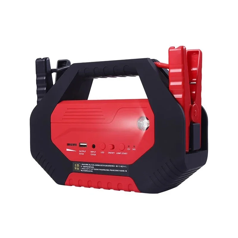 32000mAh Heavy Duty Jump Starter for Truck Semi Big Tractor Peak Current 1000A Cable Battery Booster Car Truck Power Battery Kit