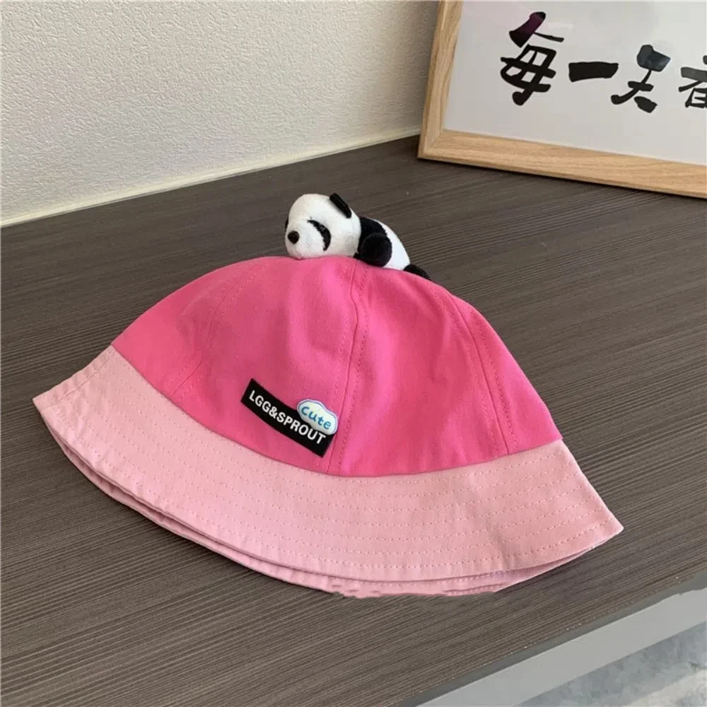 New Cute Panda Bucket Hat Baby Boys Girls Fisherman Cap Children Outdoor Sun Hat for Toddler
