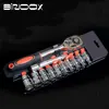 12 Pcs Ratchet Socket Wrench Kit Universal Repair Tool Multi-Function 8-32mm Wrench Home Quick Release Reversible 1
