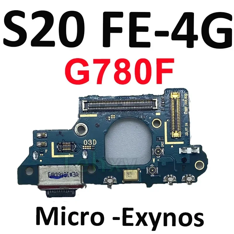 USB Port Connector Charging Board Micro Dock Main Flex Cable For Samsung Galaxy S20 FE 4G 5G G780F G780G G781B G781V Cell Phone Parts