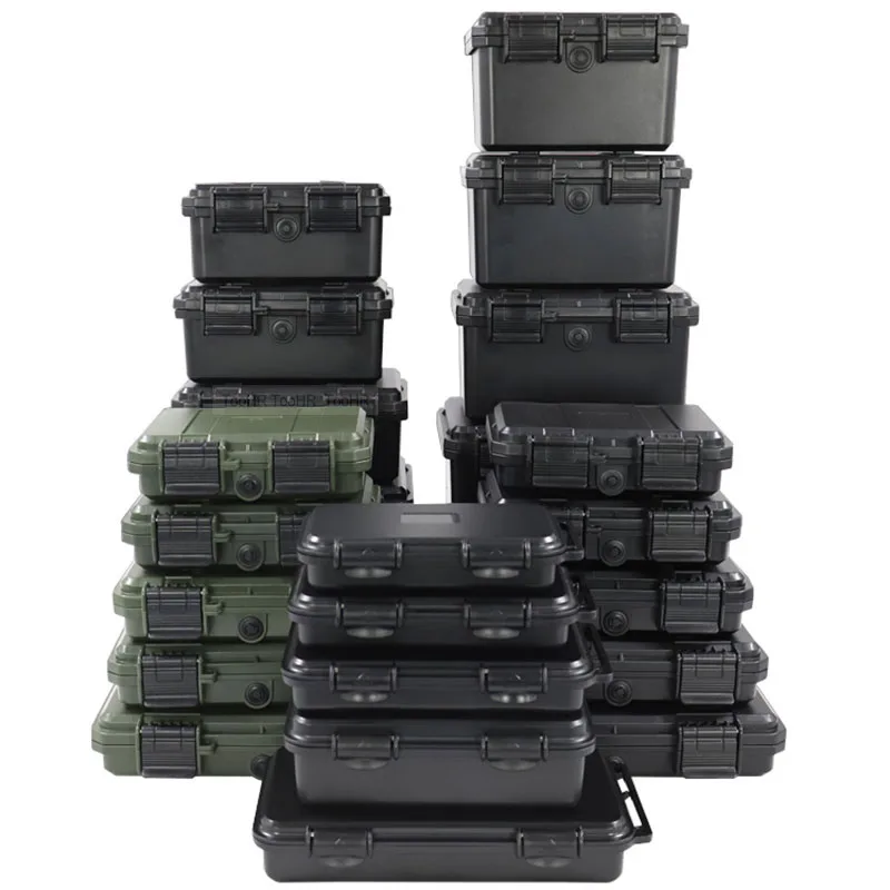 

Resistant Safety Plastic Toolbox Pre-cut Case With Sponge Instrument Tool Tool Box Impact ABS Portable Equipment Waterproof Case