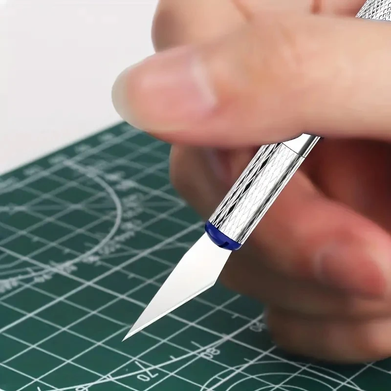 13pcs 금속 조각 칼 펜 아트 씰 커팅 수동 조합 종이 커팅 논슬립 도구 DIY 정밀 수리 도구