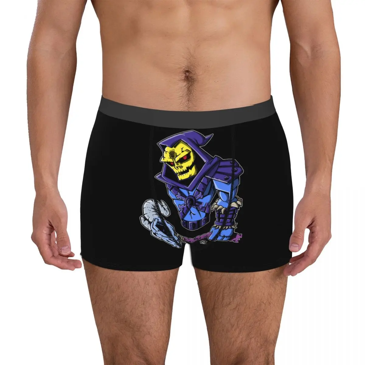 

Men's Boxer Briefs Skeletor Masters Of The Meowniverse 19 Sexy Panties Graphic Vintage Joke Four Seasons Wearable