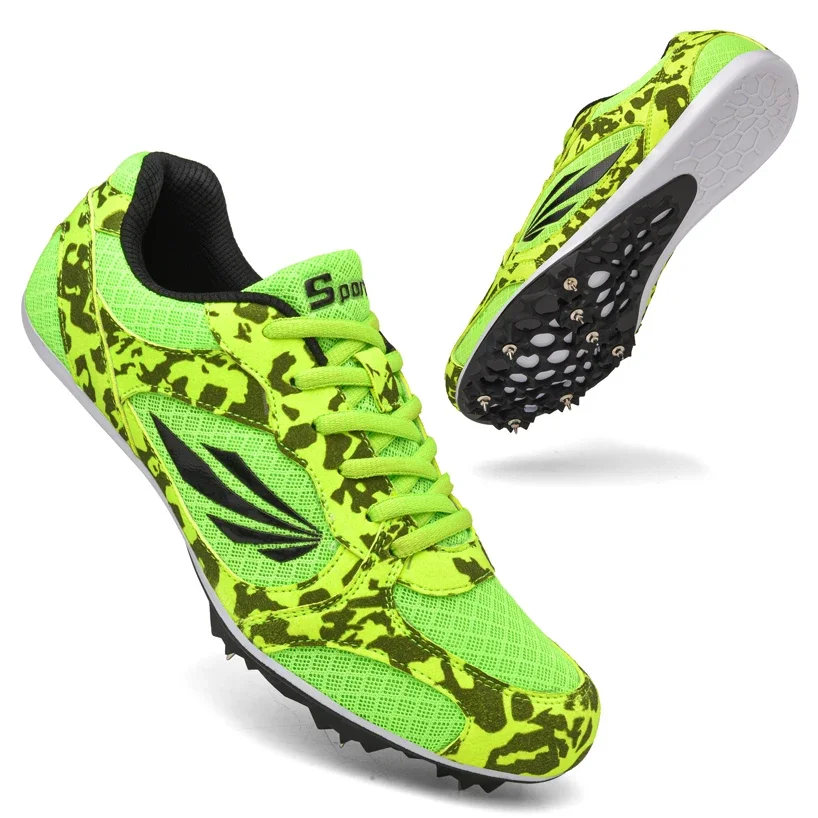 Running Spikes Athletic Running Shoes Men Track Field Shoes Women Spikes Sneakers Athlete Running Training Lightweight Racing Match Spike Sport Shoes for Women