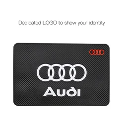 Premium PVC Car Dashboard Anti - Slip Silicone Pad (Black)