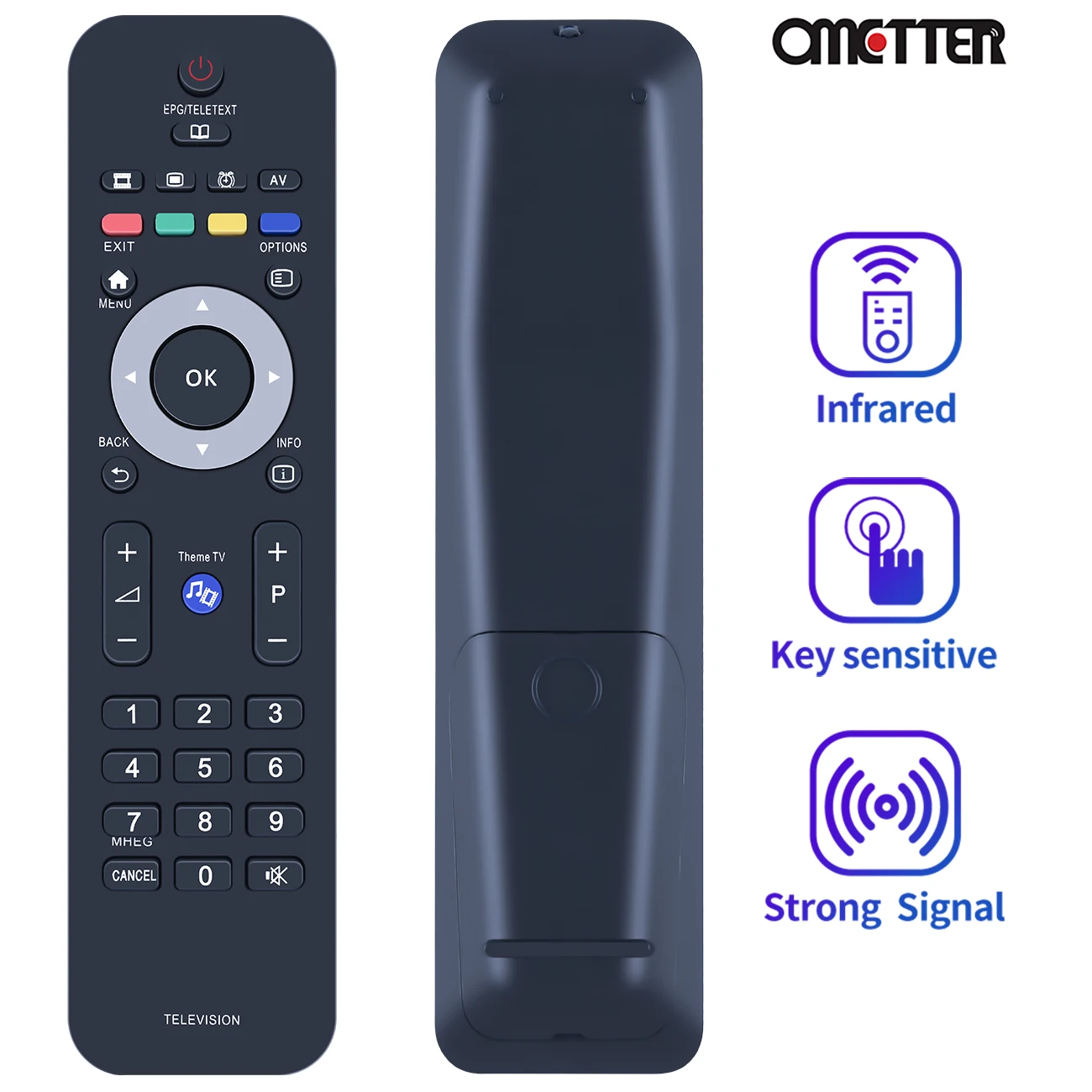 242254990274 Misura Per Telecomando Tv Lcd Led Philips 22 Hfl4373D/10 26 Hfl4373D/10 42 Hfl4373D/10 22 Hfl4372D/10 26 Hfl4372D/10