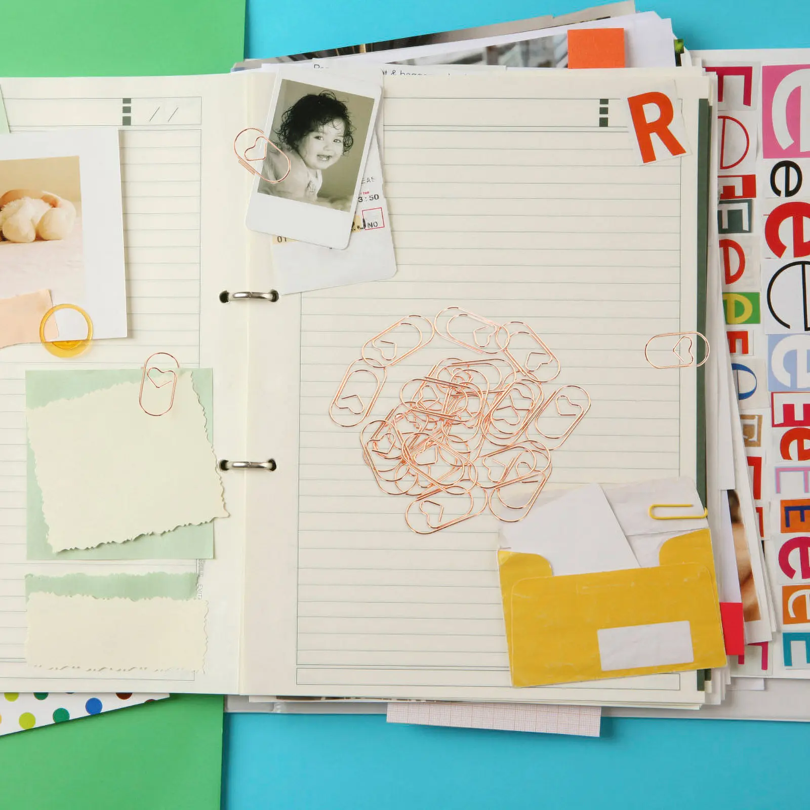 100Pcs 사랑스러운 미니 하트 뜨개질 클립 금속 부드러운 표면 다기능 사무실 학교 공예 장식 문서