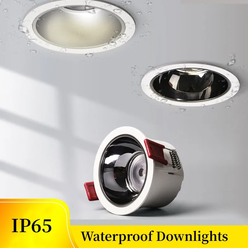 IP65 Waterproof LED Downlight 7W/9W/12W/15W/18W/24W LED ceiling light Indoor outdoor lighting for Bath Room/Balcony AC110V/220V