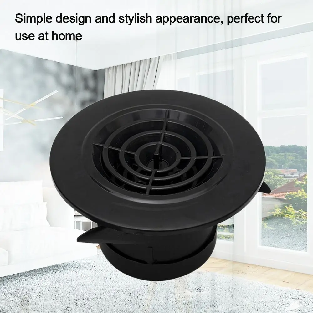 Black Vents Cover 75/100/150mm Air Conditioning Supplies Ducting Ventilation Grilles Round Anti-bird Rat Extract Valve Grille