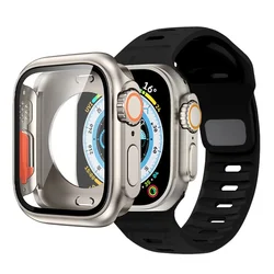 Smart Silicone Bracelet with Ultra Protective Case for 46mm series 10 (Black)