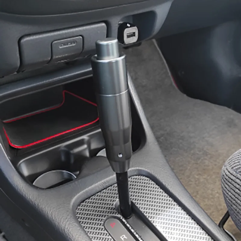 Verbessern Sie Ihr Auto mit dem Schaltknauf mit dem Druckknopf. Der automatisch modifizierte Schaltknauf aus Metall passt für die meisten Autos – Detail 4