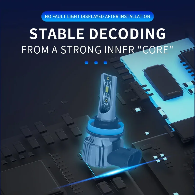 2개입 h7 led 헤드라이트 H1 led 9006 hb4 led h8 led h11 h7 자동차 주간 주행등 DRL 6000K 화이트 안개등 12V 플러그 앤 플레이