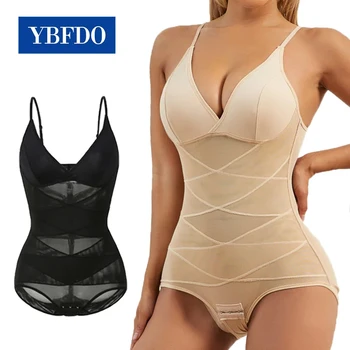 YBFDO Bodysuit Shapewear Women Full Body Shaper Tummy Control Hip Butt Lifter Corset Camisole Slimming Waist Trainer Underwear 1