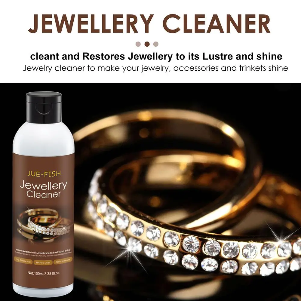 Jewelry Cleaner Liquid Cleaning Solutions Restores Shine for Gold