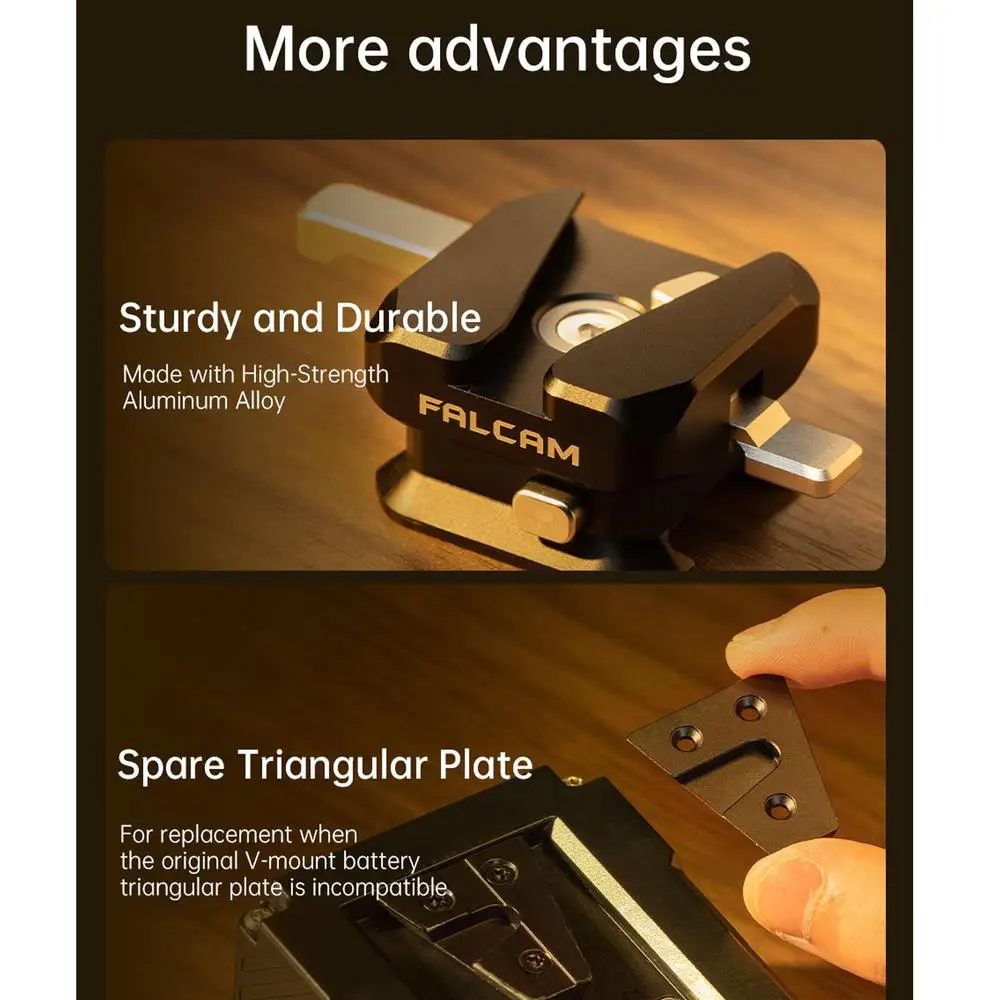 F22 F22A5301 Quick Release Rotating V-mount Bracket for V-Mount Battery Compatib