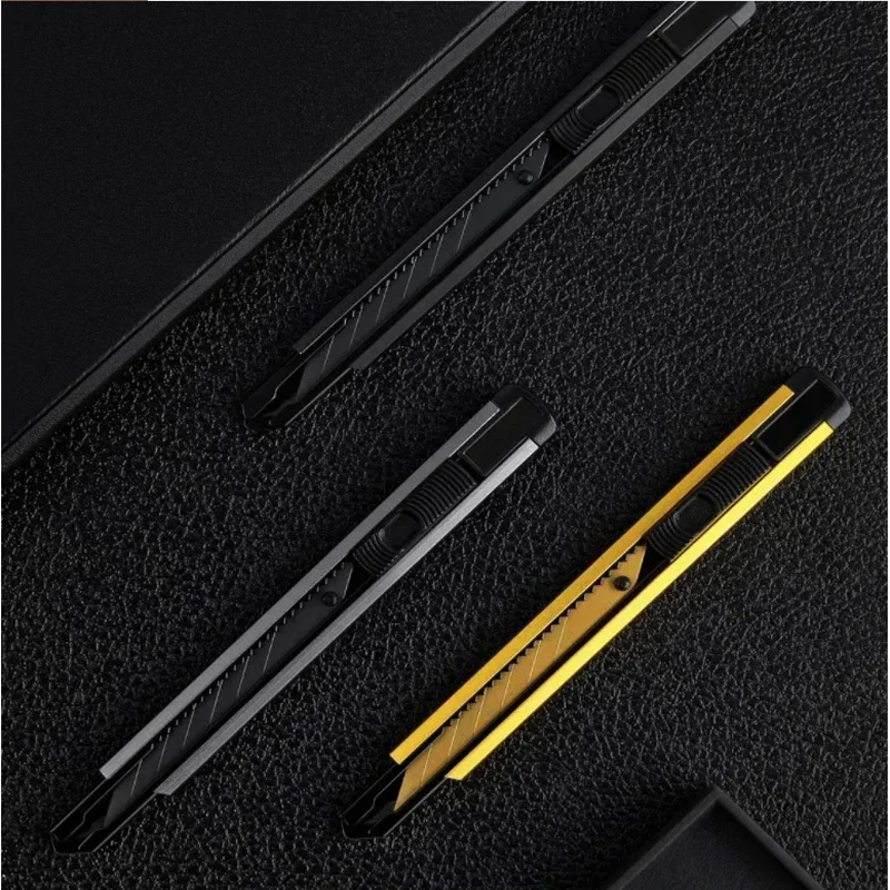 Fizz Art Utility Knife 30&deg; Aluminum Alloy Self-Locking Snap-Off Design Mini Box Cutter Multi-functional Christmas Decorations