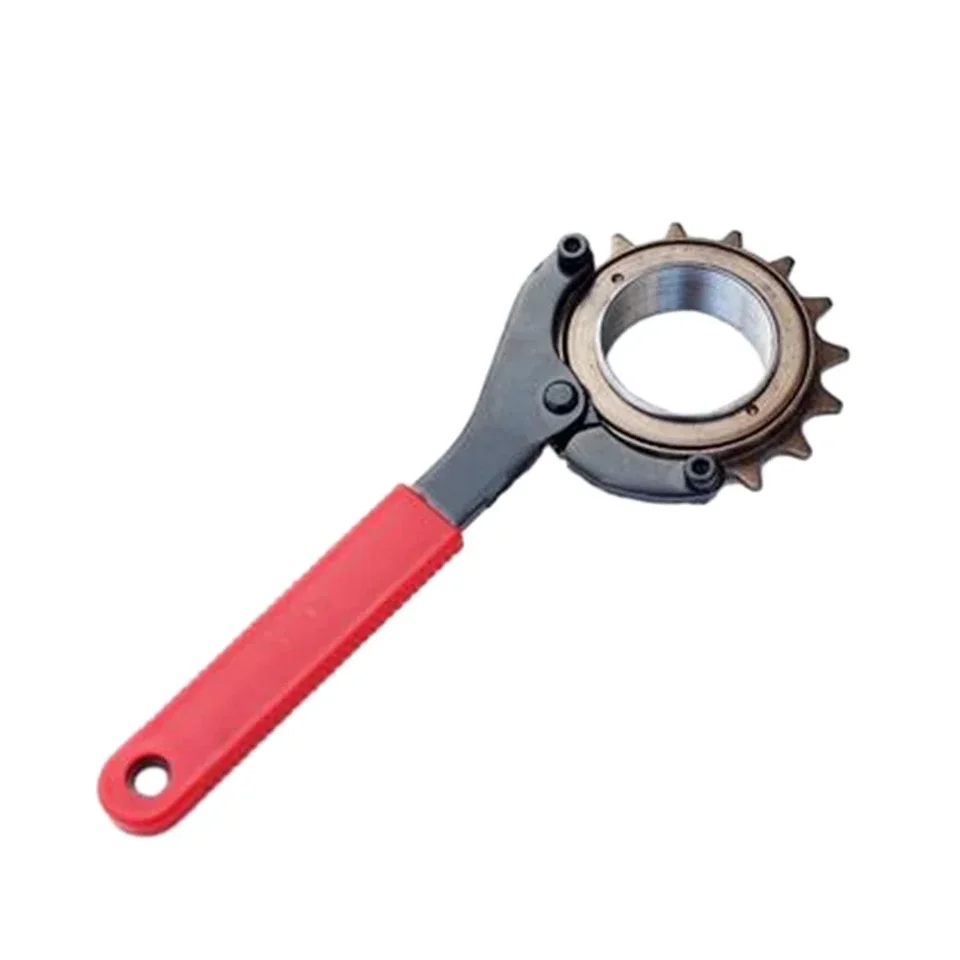 3-in-1 Fahrrad Werkzeugset: Kettenpeitsche, Tretlagerschlüssel & Lockring-Werkzeug In Schwarz/Silber
