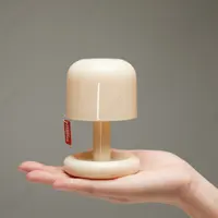 Claeted Mini Desktop Sunset Night Lamp Creative USB Rechargeable Mushroom Style Led table lamp for Coffee Bar Home Decor Bedroom 2