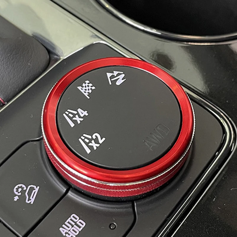 Premium Center Console Drive Mode Shift Knob Decoration Ring - Metal Trim Cover, Car Interior Accessory