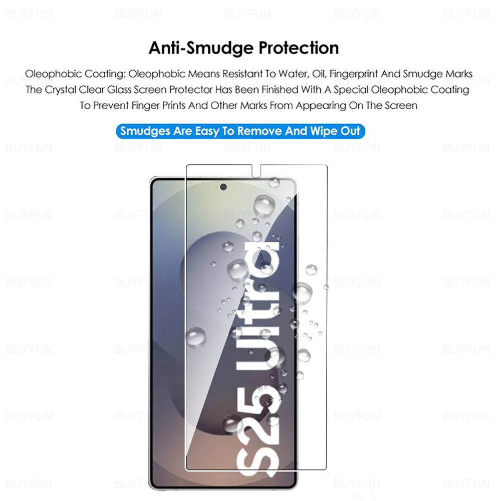 Premium Tempered Glass Screen Protector - Ultra HD Clarity, Scratch Resistant, 1-4 Pack