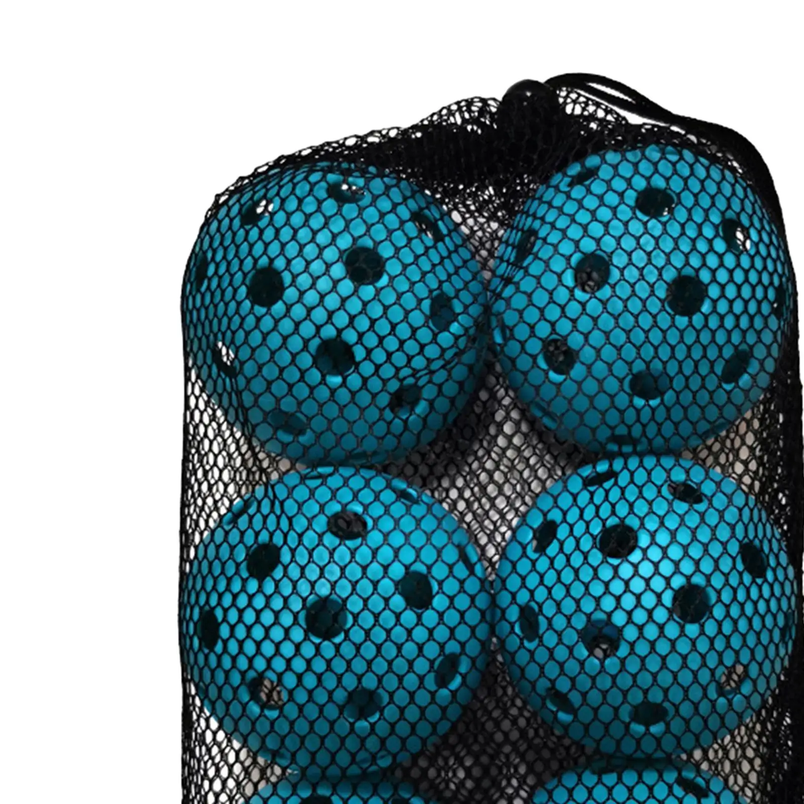 6 Pack Outdoor Pickleball Balls, 40 Holes, High Elasticity Durable Pickle Ball