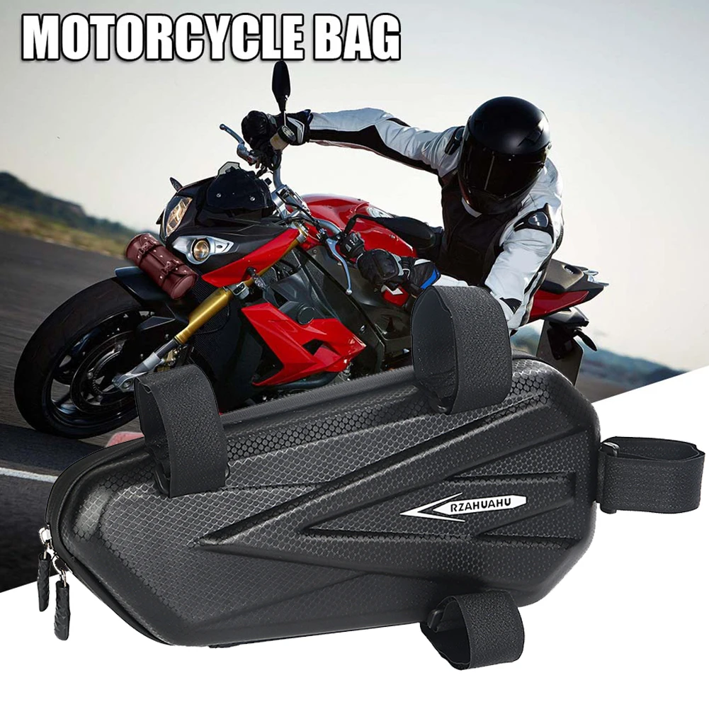 Engine Crash Bars Bag Waterproof Motorcycle Side Pocket Multifunctional Mountain Bike Triangular Pouch for Universal Motorcycle