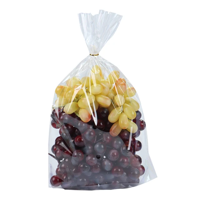 Sac à bonbons Transparent à dessus plat, sac en cellophane en plastique Opp, emballage de sucettes, emballage de biscuits, petit sac cadeau pour fête de mariage 6