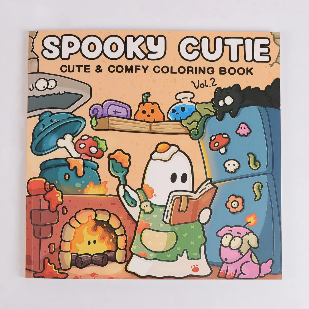 Cutie assustadora: vol. 2 livros para colorir para adultos e adolescentes com lindas criaturas assustadoras em momentos aconchegantes para relaxar