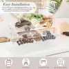 Acrylic Headband Display Stand Hair Tie Storage Rack Rotating Claw Clip Organizer Holder Clear Display Stand Hairband Bands Box 6