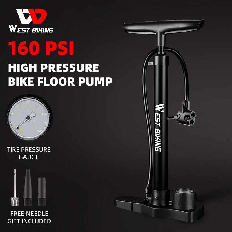 West Biking Fahrrad pumpe 160psi Hochdruck Motorrad pumpe Straßen
