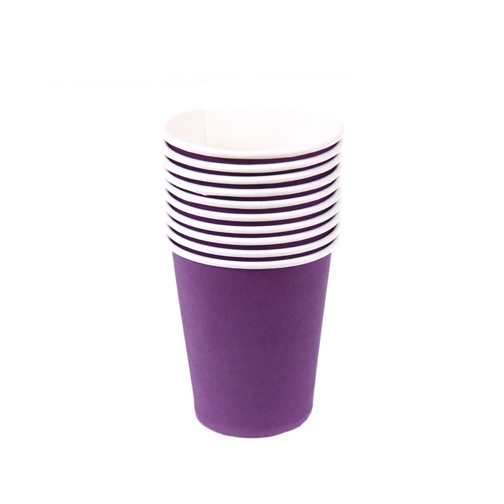 70 Pcs Colored Paper Cups Disposable for Coffee Tableware Papercups Thick Drinking