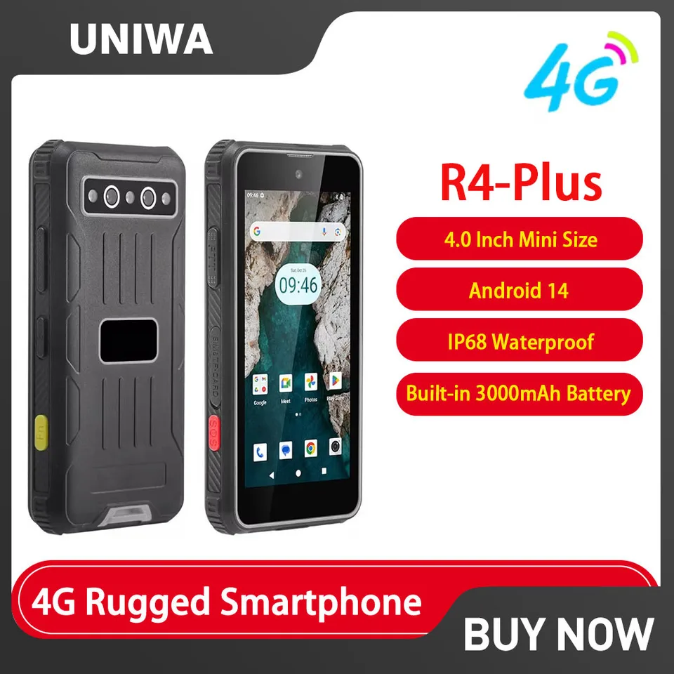 UNIWA R4-Plus 4G 頑丈なスマートフォン Android 14 オクタコア 4GRAM