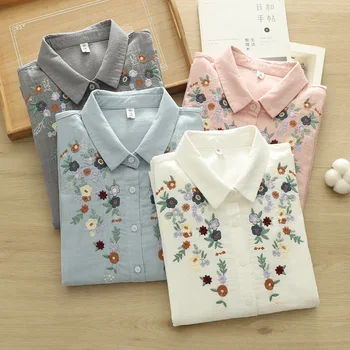 Fashion Women Trending Floral Embroidery Shirts 1