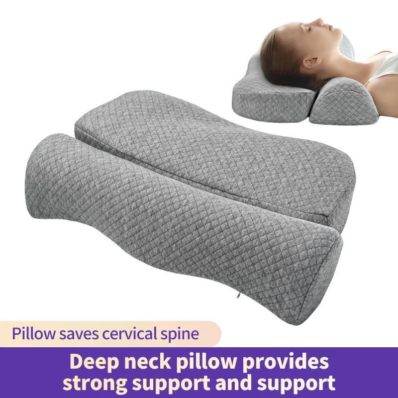 Memory Foam Pillow for Side Sleeper Neck Support Cervical Bed Pillow
