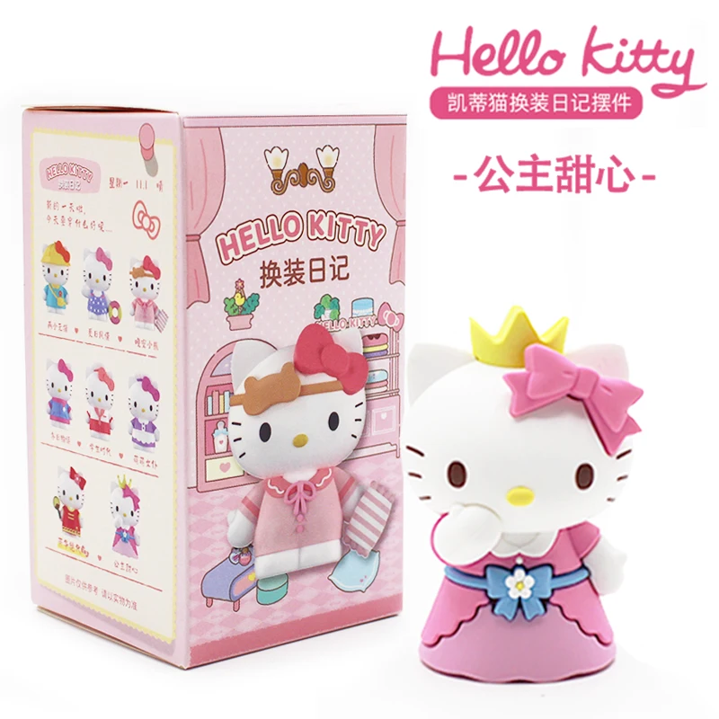 

HelloKitty оригинальная замена дневника Технические характеристики милые фигурки героев аниме загадочная Сумка милая Коллекционная модель подарок на день рождения игрушка