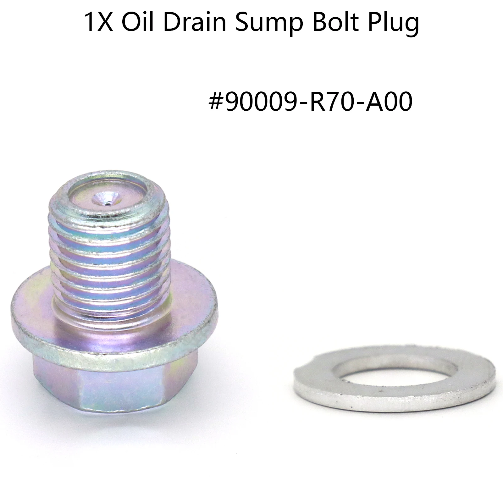 1Pc Car Oil Pan Drain Sump Bolt Plug + Washer oil drain plug gasket oil drain plug seal washer sealing washers For Honda Civic CR-V Accord Acura TL Legend MDX NXS RDX