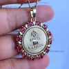 Trendy French Love Token Pendant Necklace for Valentine's Day Gift Cubic Zirconia Love Token Charm Necklace Jewelry for Women 3