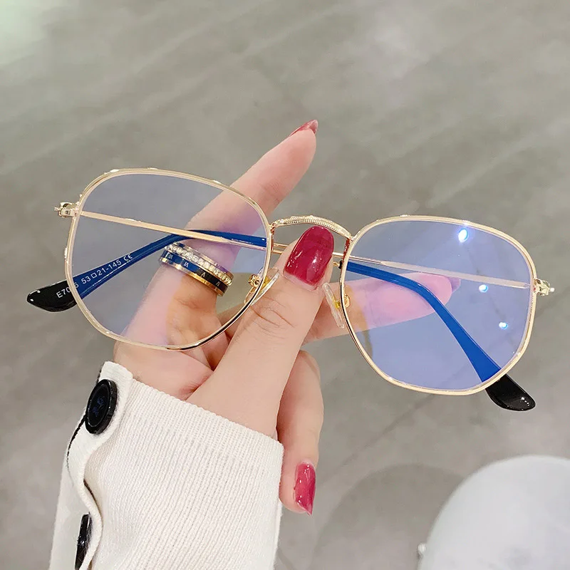

Eye Glasses Men And Women Literary Style Sunglasses Personality Irregular Sunglasses Fashion Metal Glasses Sunglass For Men