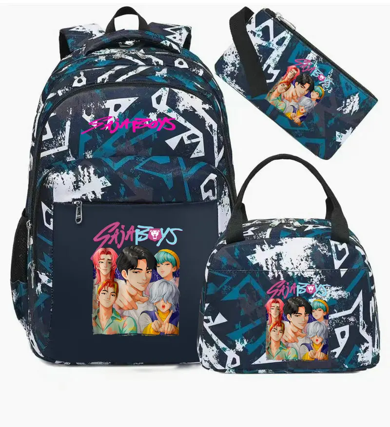 Boys Girls KPop Demon Hunter Casual School Bags Waterproof Backpack Large Capacity Laptop Back To Schoolbag Travel Mochilas - 2