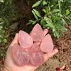 Natural Rose Quartz Source Of Life Figurine Stones Carved Crystal Ornament Healing Reiki Home Decoration 1pcs 1