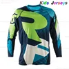 2025 New Kids Quick Dry Motocross Jersey Downhil Mountain Bike DH Shirt MX Motorcycle Clothing Ropa For Boys MTB T-Shirts 1