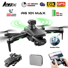 

Obstacle Avoidance GPS Drone 6K HD Camera GPS Professional 5G FPV Long Distance RC Quadcopter Brushless Foldable Dron RG101MAX