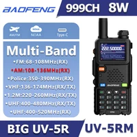New Baofeng 5RM 8W Type-C Charging Multi Band  Walkie Talkie AM/FM  2500mAh 999CH Two Way Radio UV-5RH Pro 1