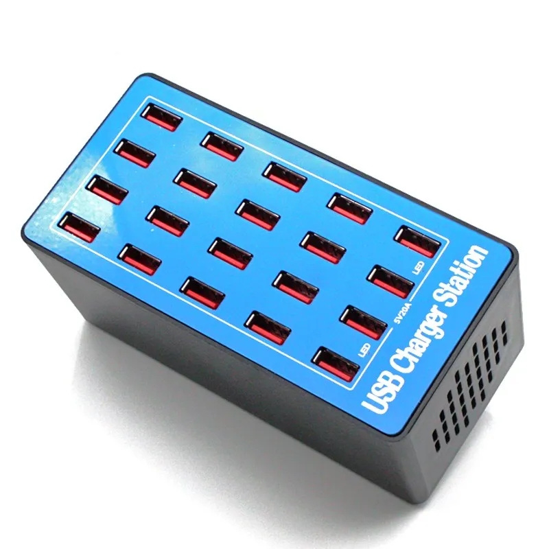 

Зарядное устройство с 20 USB-портами, станция для быстрой зарядки телефонов с несколькими USB-портами, Настольные зарядные устройства для iPhone, Samsung, htc