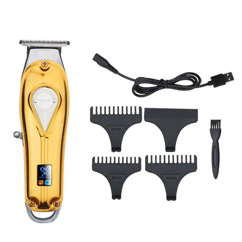 

NG-201 Yellow/Red/Black Zero-cut trimmer detail trimmer beard cut hair clipper electric haircut razor edge T-wide blade