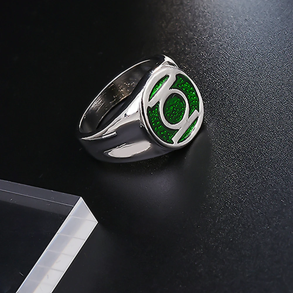 Catuni Movie Green Fashion Lantern Ring Jewelry Gifts Accessories for Man Fans Party 2