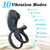 Männliches Sexspielzeug Fernbedienung Vibrator Cockring Penisring für Männer Verzögerung der Ejakulation Penisring Analstimulator Erwachsene Produkte 3